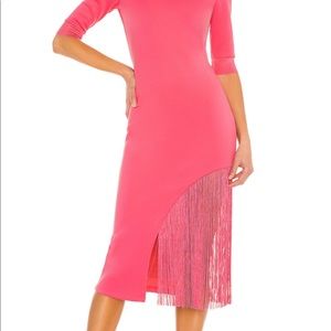 Alice and Olivia Asymmetrical fringe dress size 2 NWT